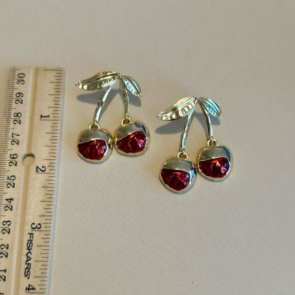 Cherry earrings M907 - Picture 5 of 5